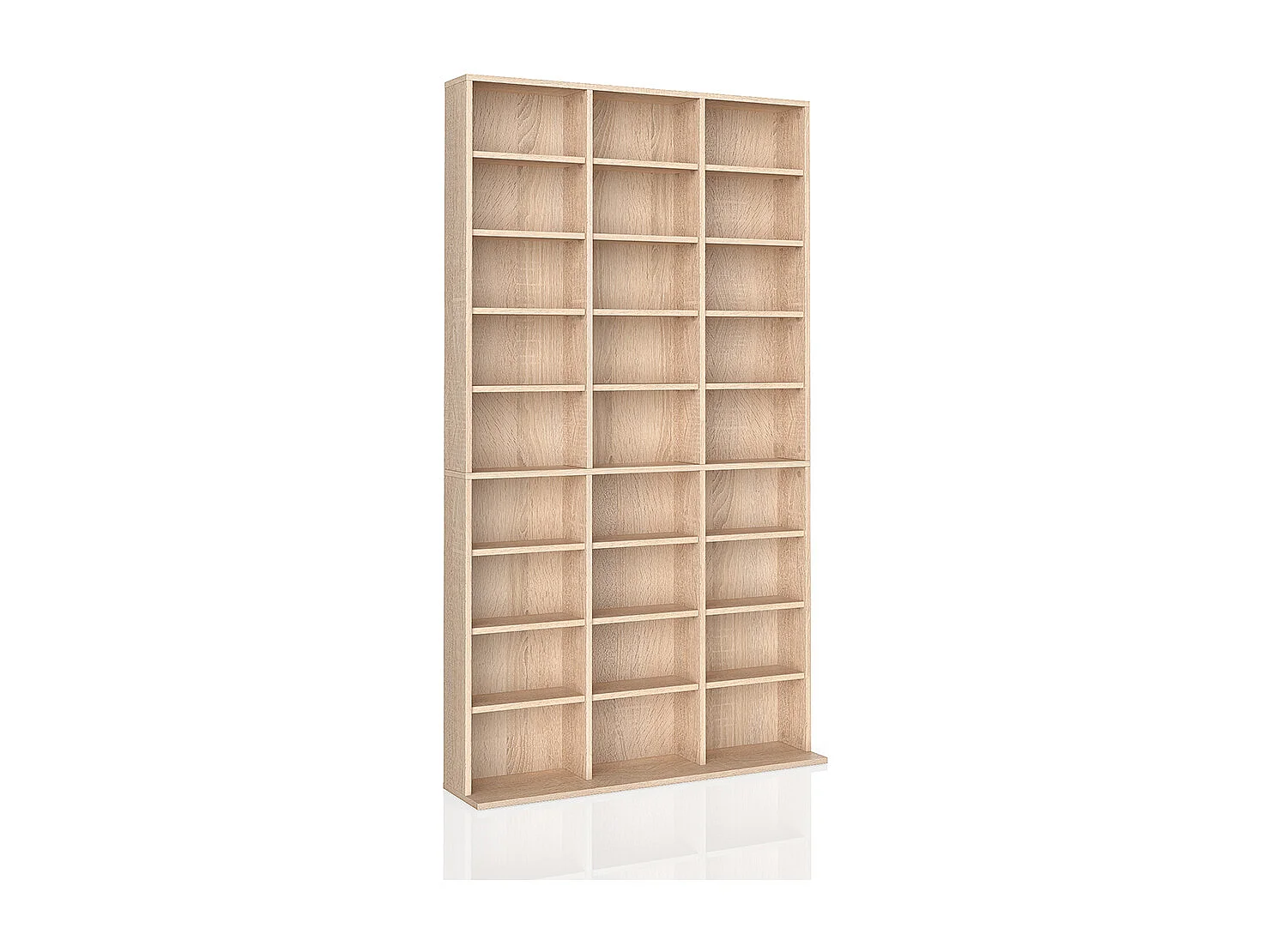 Étagère CD sonoma 102x16x178 jukebox