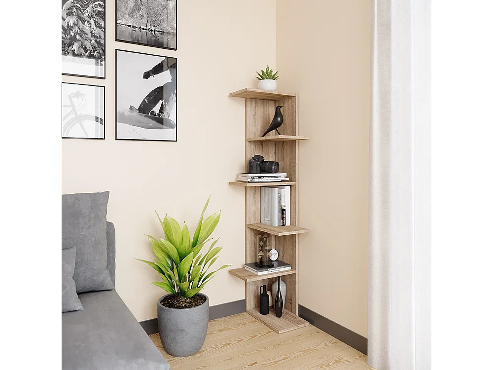 Corner shelf sonoma 37x37x140.1 tera