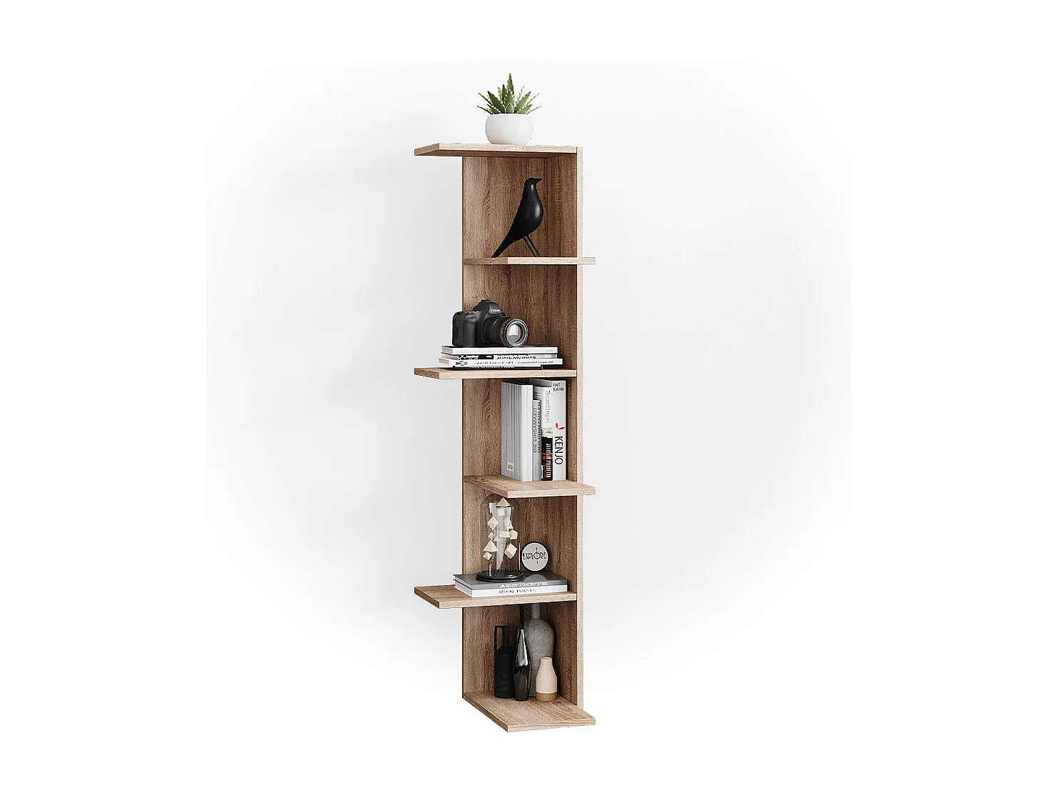 Corner shelf sonoma 37x37x140.1 tera