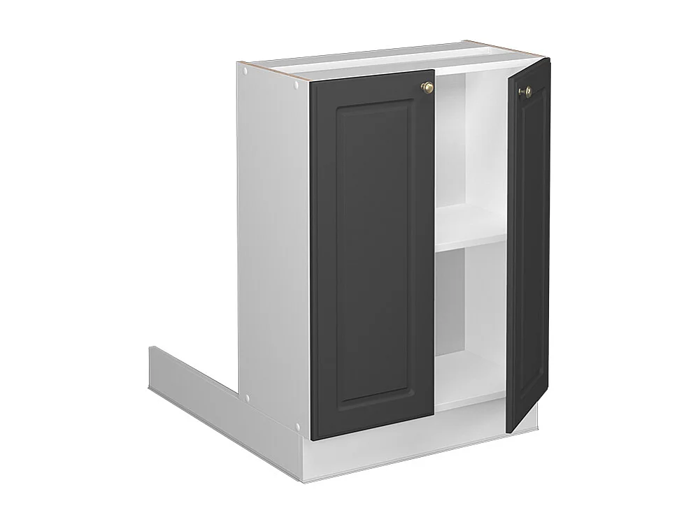 Îlot de cuisine anthrazit-gold landhaus 60x30x82 fame-line