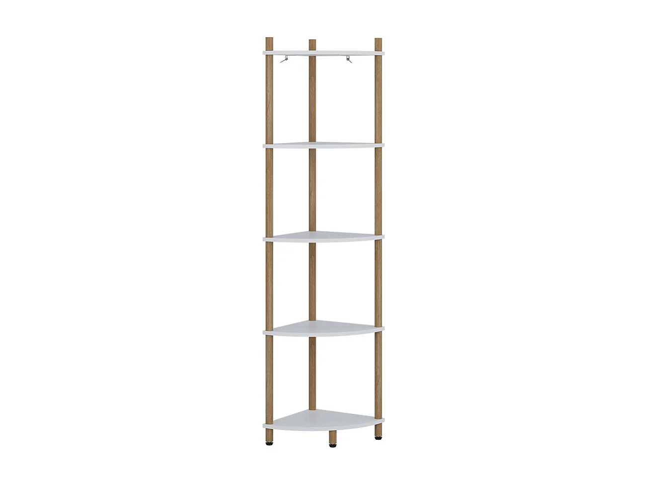 Étagère dangle blanc/pin 29x29x133 bivio