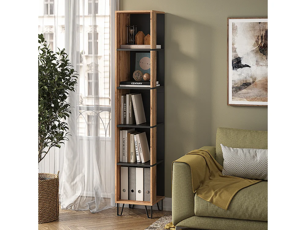 Scaffale quercia wotan 36x36x186.6 amber