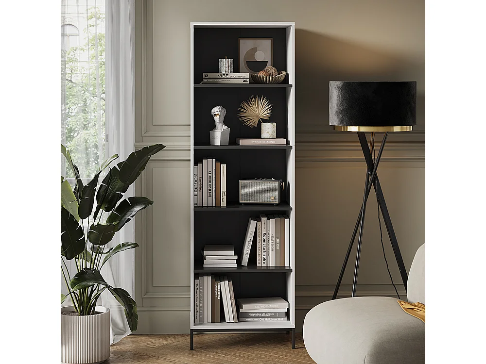 Bibliothèque blanc 60x40x180 eliza