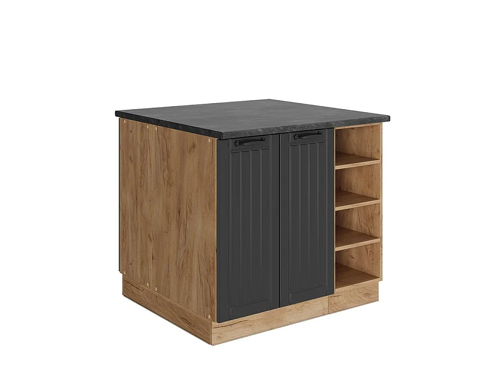 Wyspa kuchenna ciemnoszary 90x60x82 fame-line