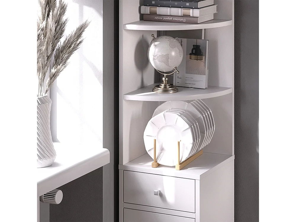 Étagère dangle blanc 30x30x135.5 larry