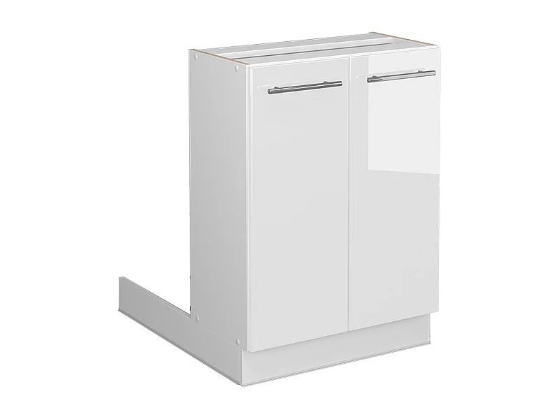 Îlot de cuisine blanc haute brillance 60x30x82 fame-line