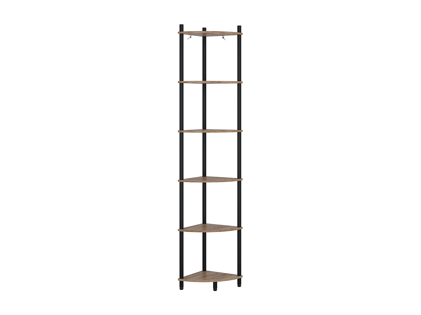 Corner shelf gold power oak/anthracite 29x29x163.5 bivio