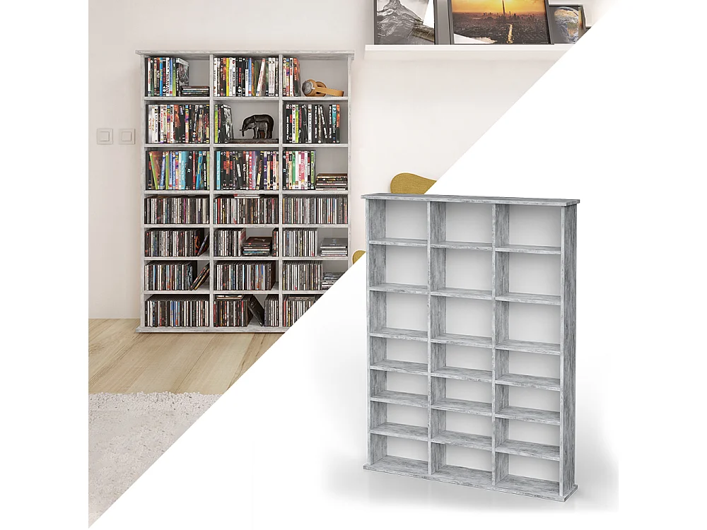 Cd-Regal beton 105.4x19x136 jukebox