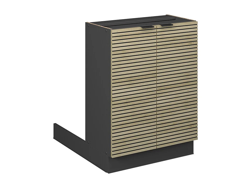 Îlot de cuisine panneau en chêne 60x70x82 fame-line