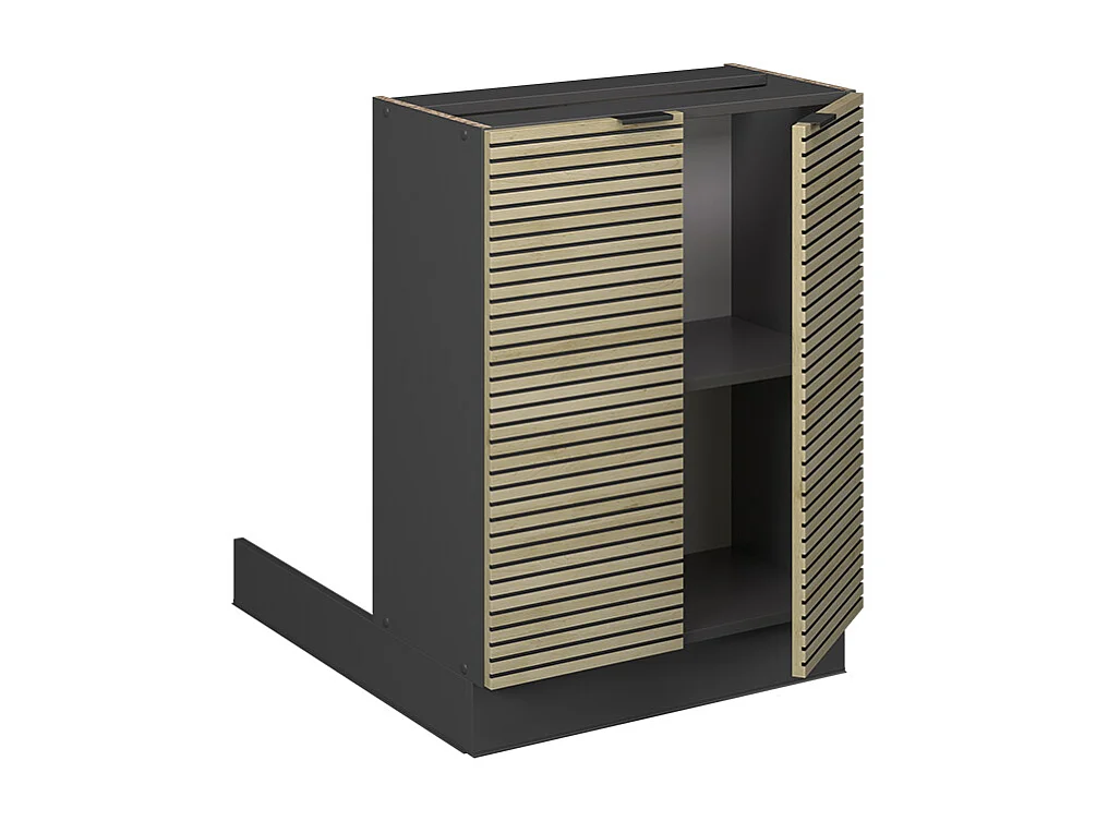 Îlot de cuisine panneau en chêne 60x70x82 fame-line