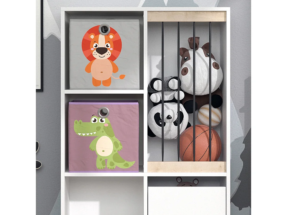 Libreria bambini bianco 29.2x72x107.8 luigi