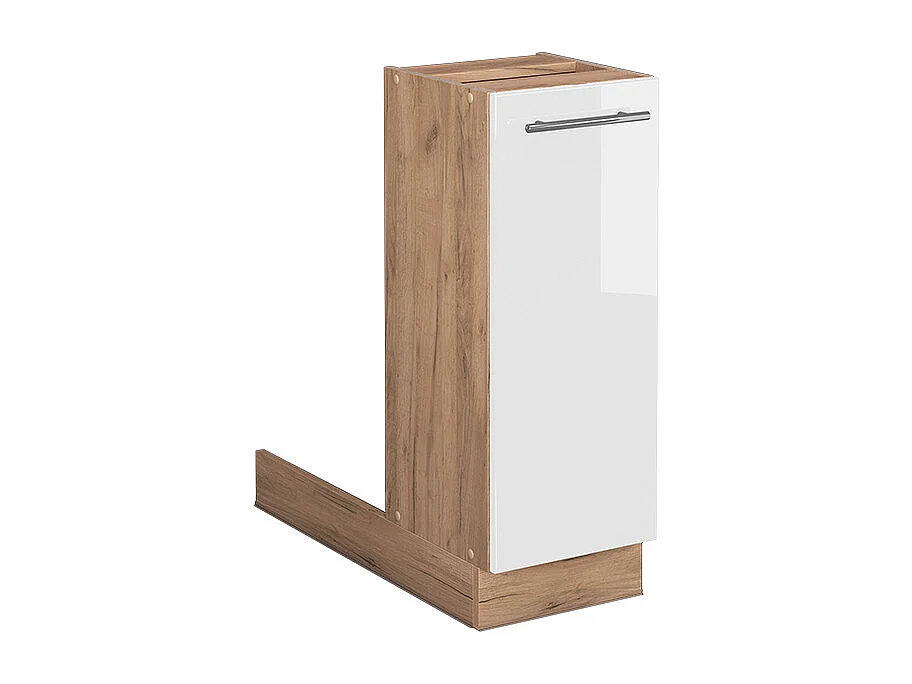 Îlot de cuisine blanc haute brillance 30x70x82 fame-line