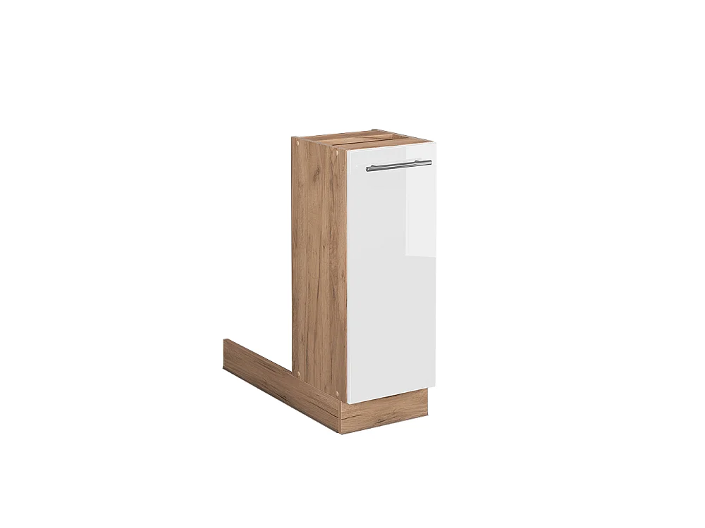 Îlot de cuisine blanc haute brillance 30x70x82 fame-line