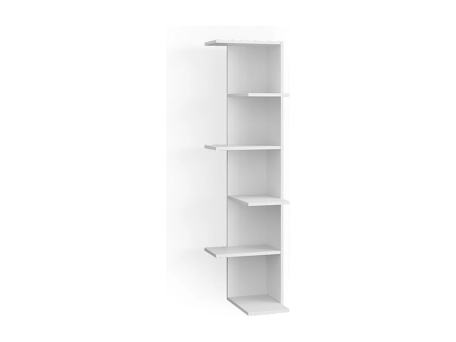 Corner shelf white 37x37x140.1 tera