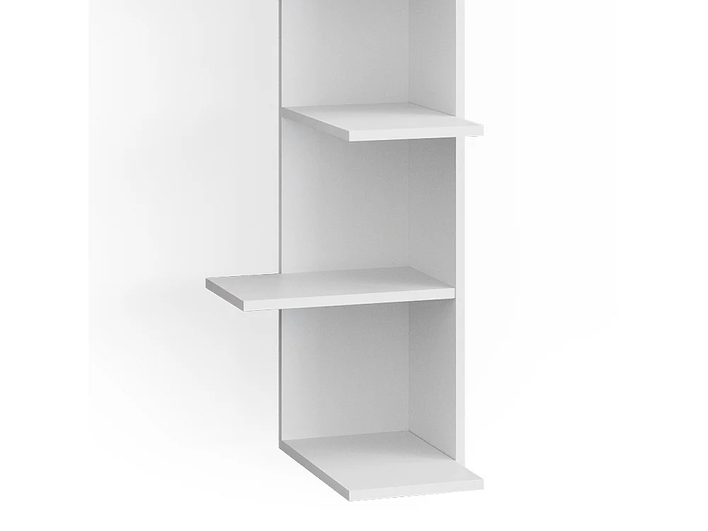 Corner shelf white 37x37x140.1 tera