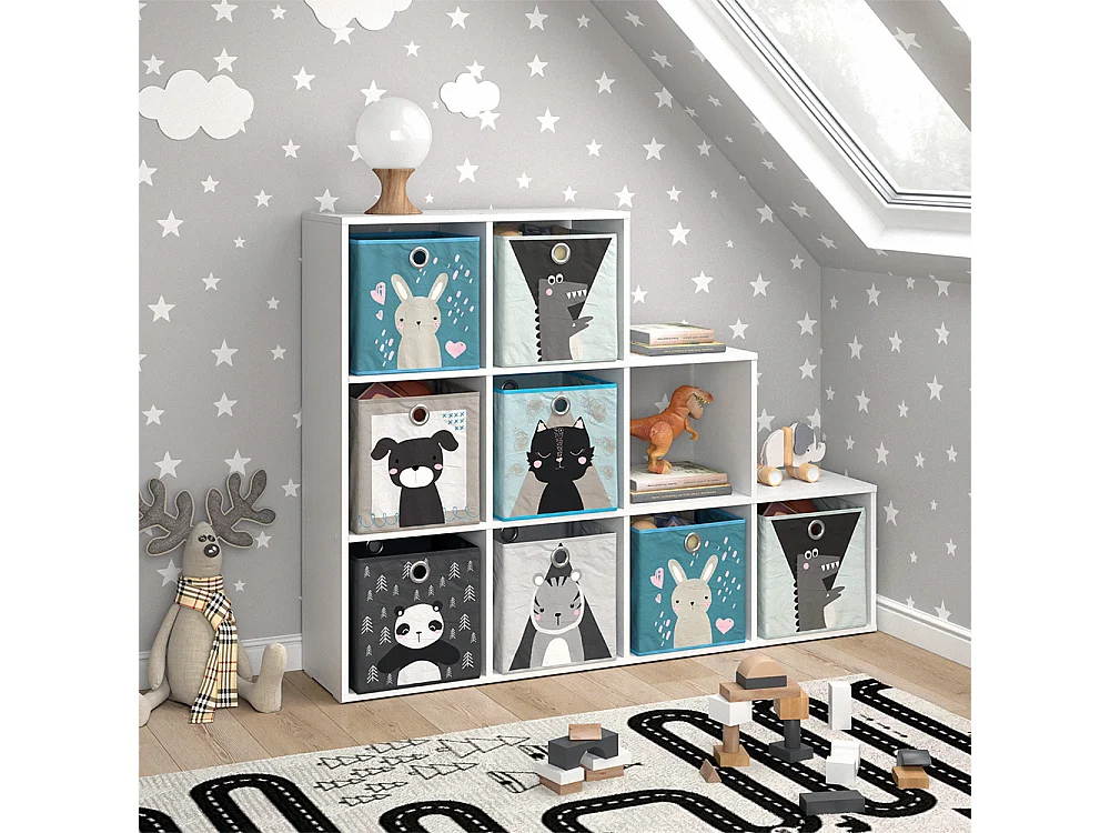 Bibliothèque enfant blanc 142.4x29x107.8