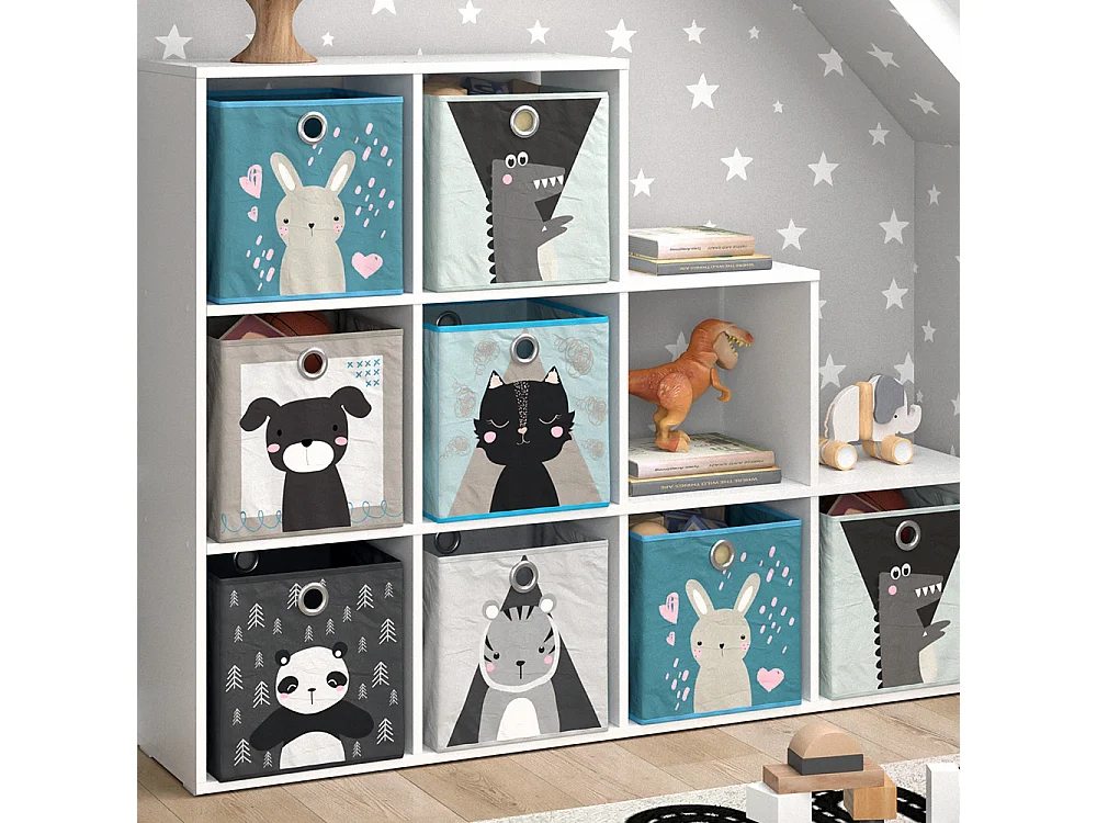 Bibliothèque enfant blanc 142.4x29x107.8