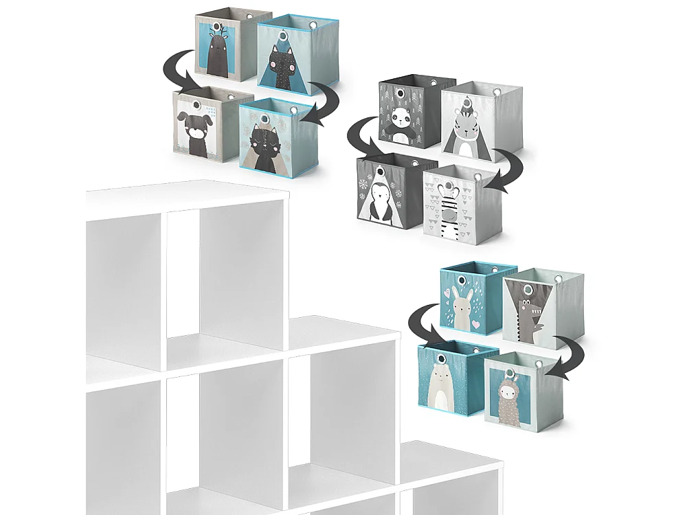 Bibliothèque enfant blanc 142.4x29x107.8