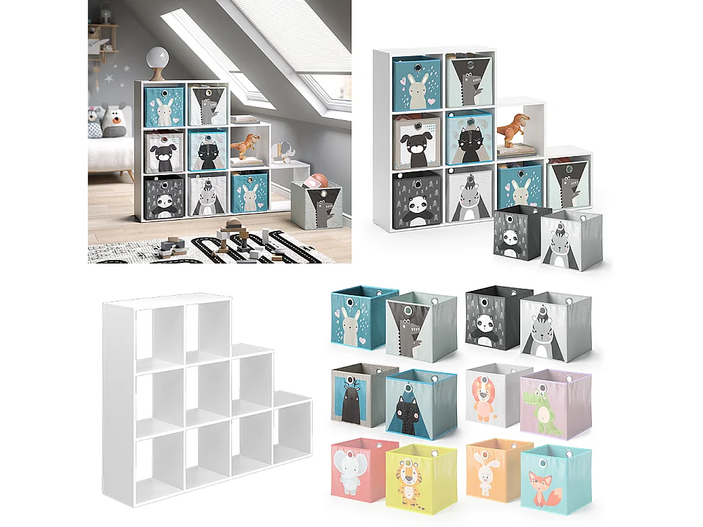 Bibliothèque enfant blanc 142.4x29x107.8