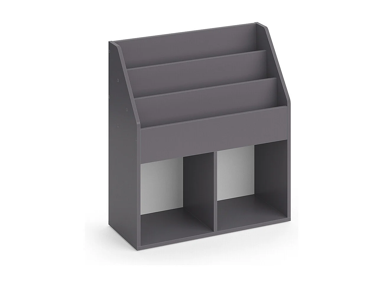 Libreria grigio 72x30.7x79 luigi