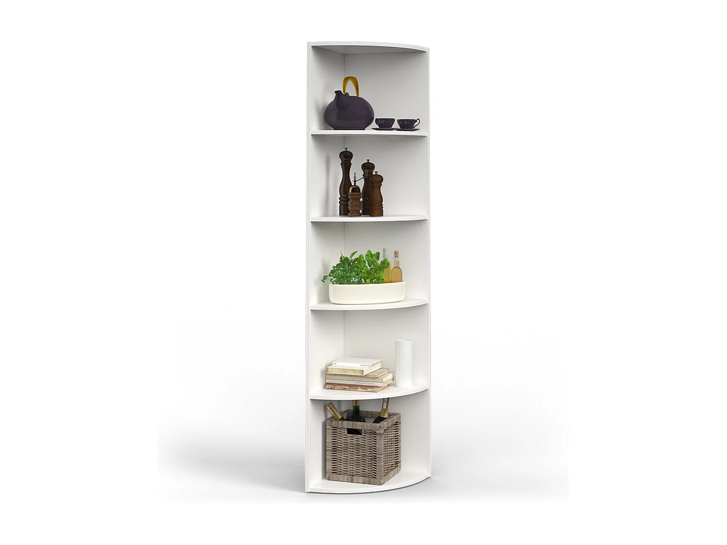 Étagère dangle blanc 40x40x180 ecki