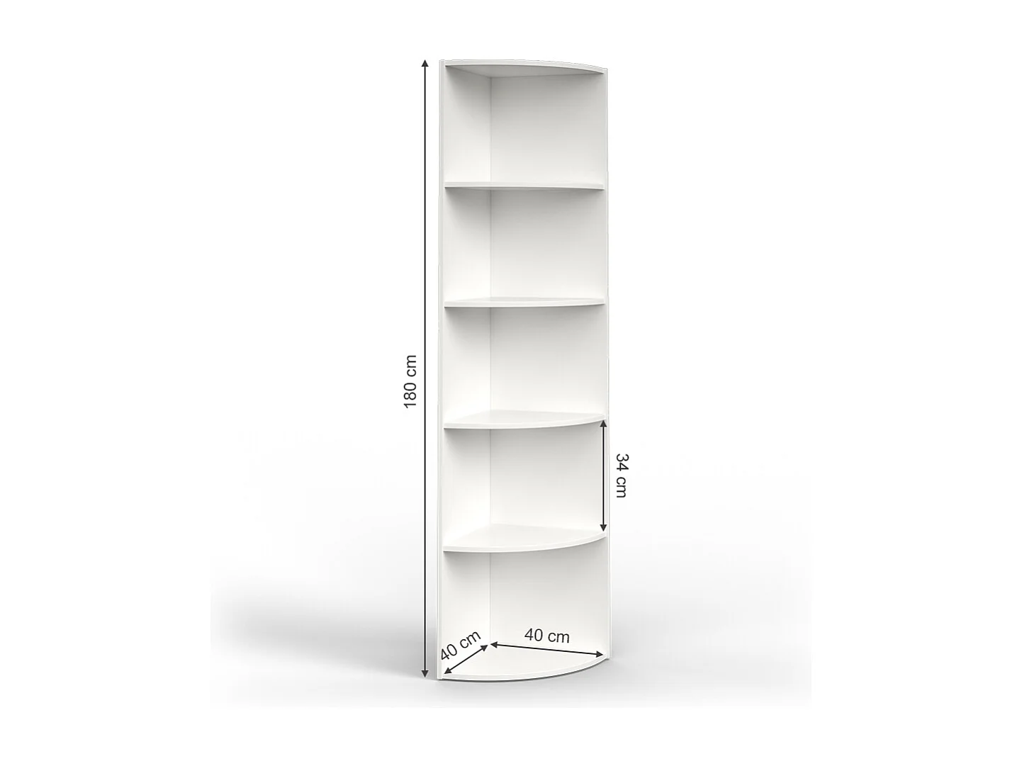 Étagère dangle blanc 40x40x180 ecki