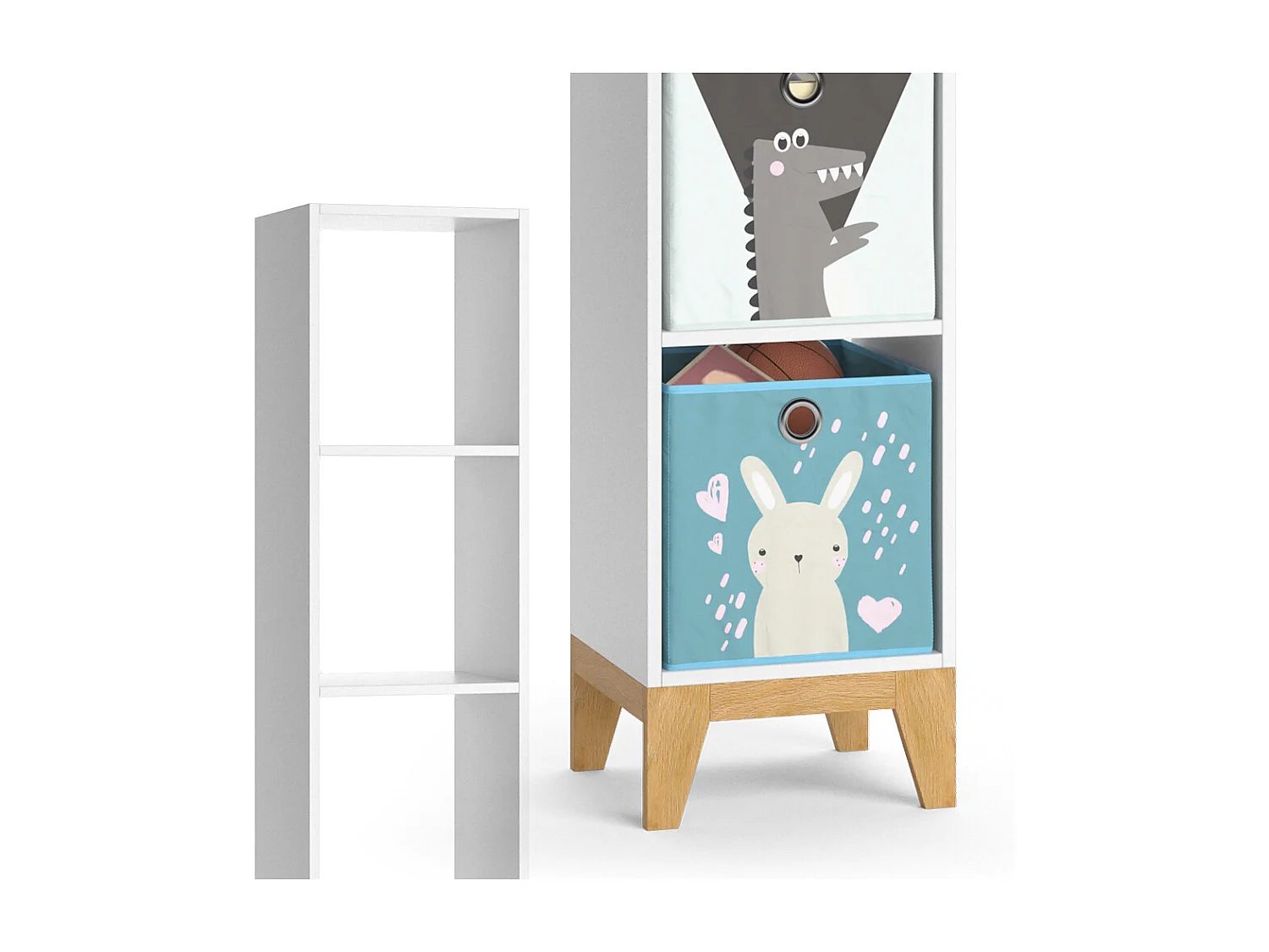 Kinderregal weiß 35.2x30x159.5 malia