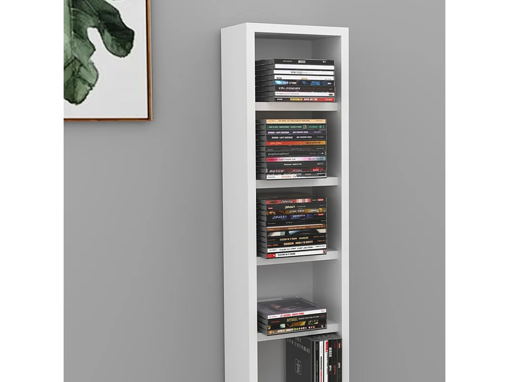 Étagère CD blanc 21x20x91.8