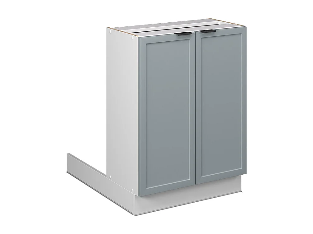 Îlot de cuisine bleu clair-gris 60x30x82 fame-line