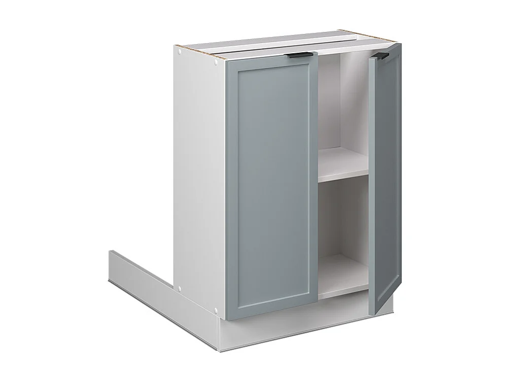 Îlot de cuisine bleu clair-gris 60x30x82 fame-line