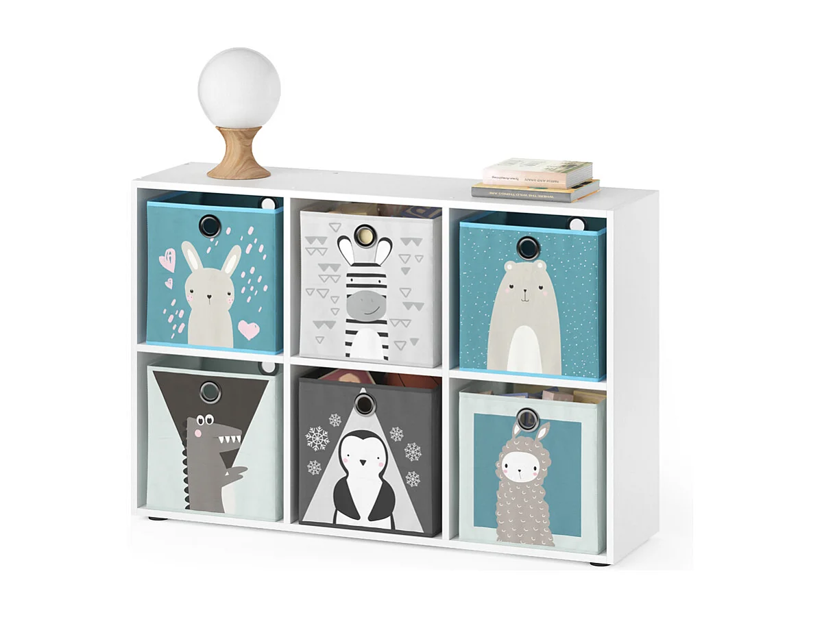 Bibliothèque enfant blanc 72x29x107.8