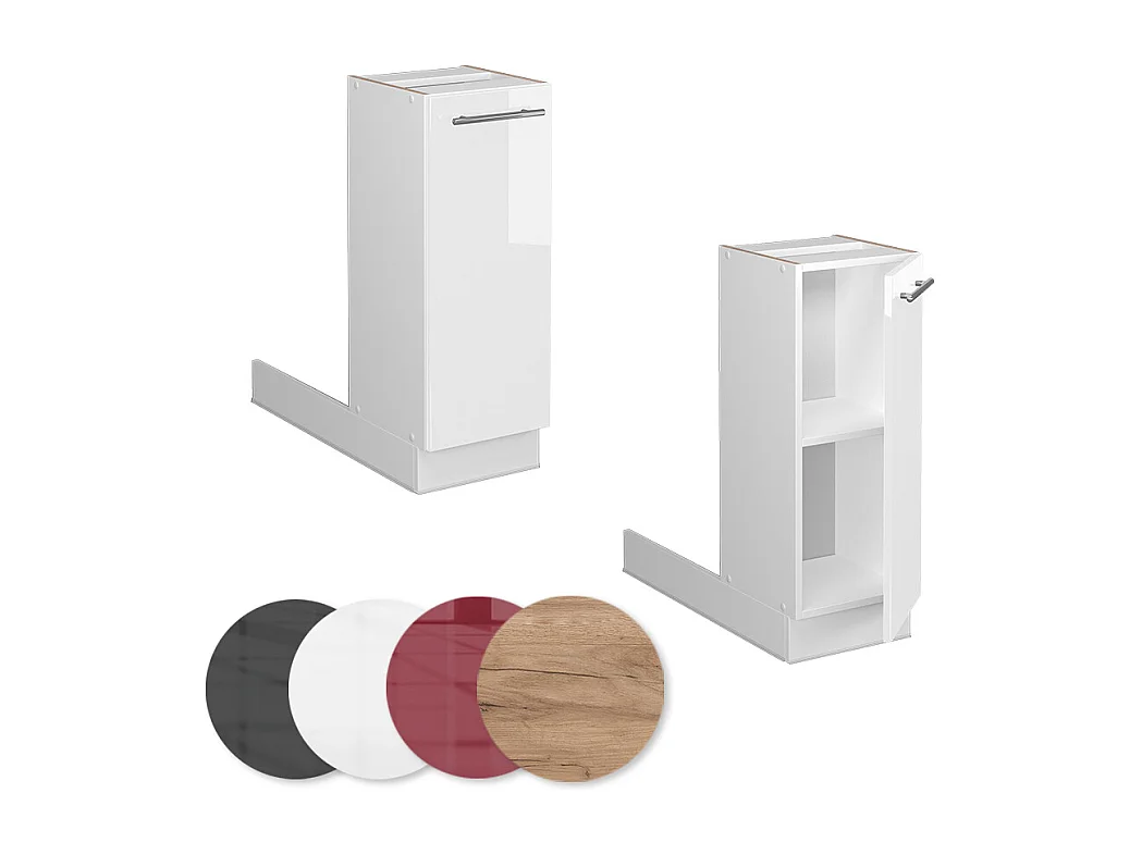 Kücheninsel weiß hochglanz 30x70x82 fame-line