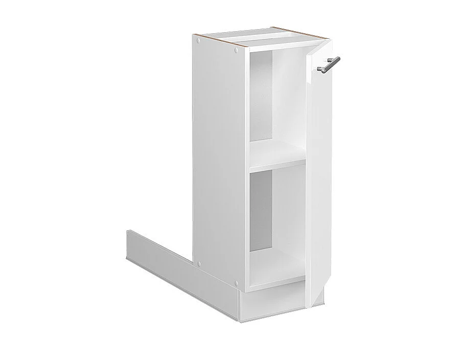 Îlot de cuisine blanc haute brillance 30x70x82 fame-line