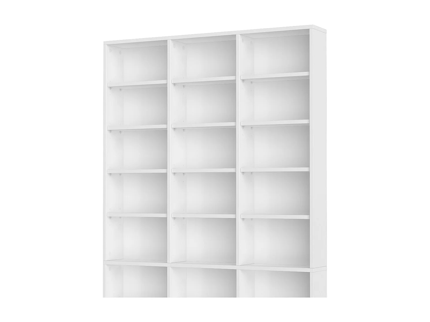 Étagère CD blanc 102x16x178 jukebox