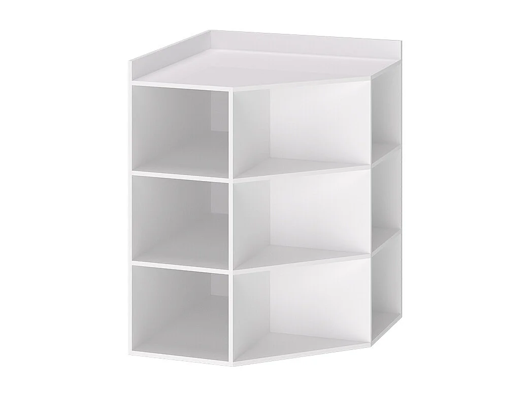 Scaffale angolare bianco 60x60x80 elina
