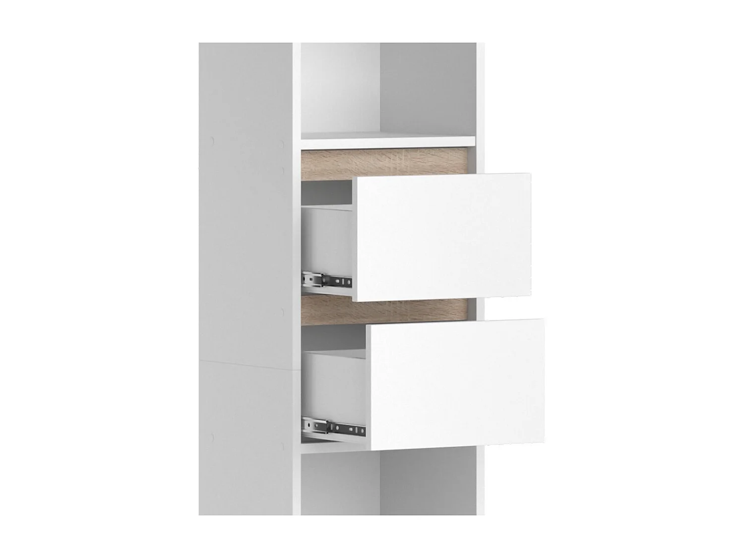 Bogreol hvid 36.2x29.9x171 robert