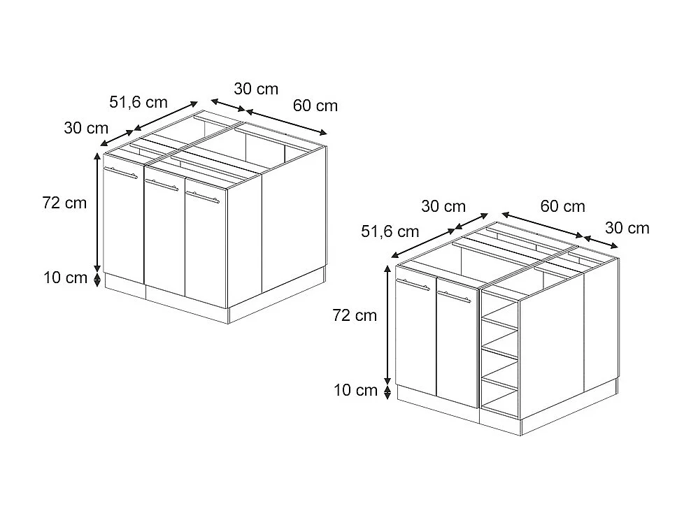 isola cucina quercia dorata 90x60x82 fame-line