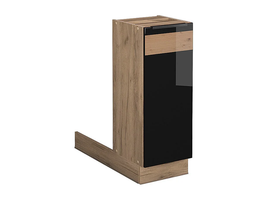 Kücheninsel schwarz eiche hochglanz 30x70x82 fame-line