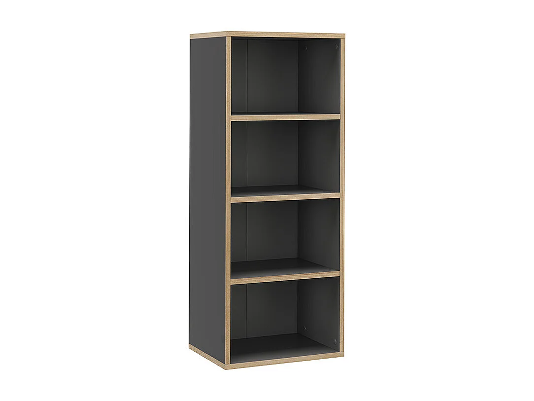 Bibliothèque anthracite 40x30x100 tetrix