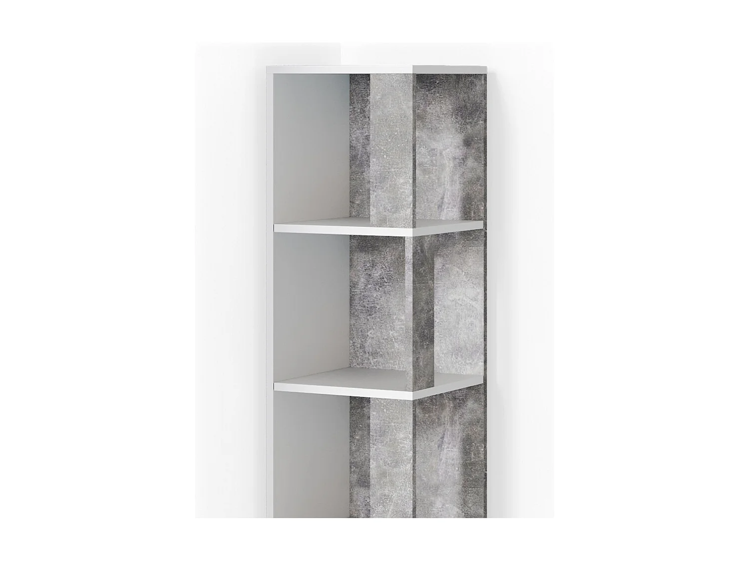 Corner shelf concrete 33.3x33.3x162.2 lio