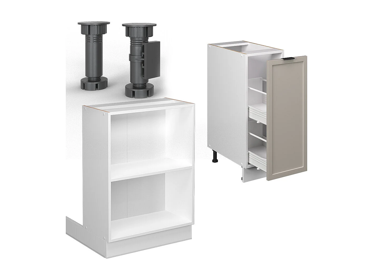 Isola cucina grigiobeige 90x60x82 fame-line