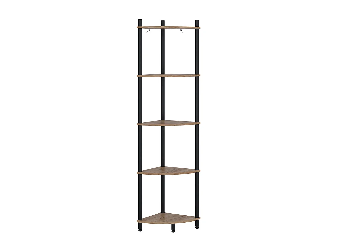 Corner shelf gold power oak/anthracite 29x29x133 bivio