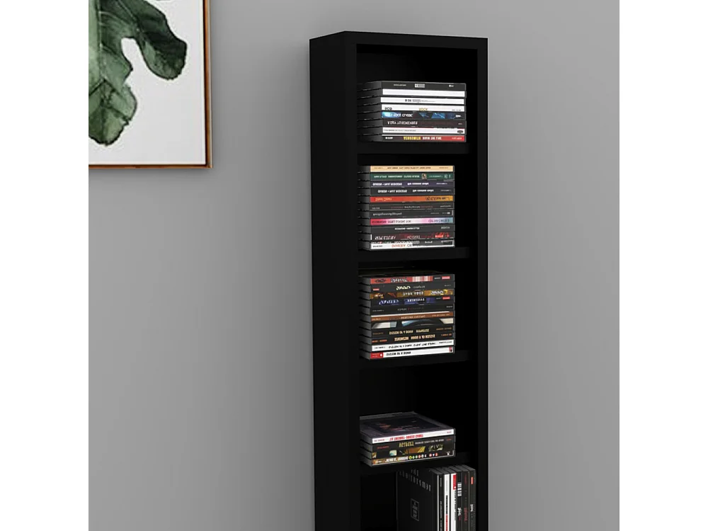 Cd-Regal schwarz 21x20x91.8