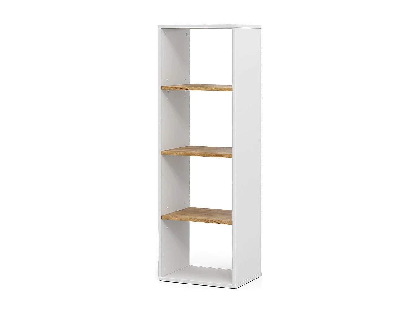 Étagère à livres chêne blanc/force de lor 40x30x120 tomy
