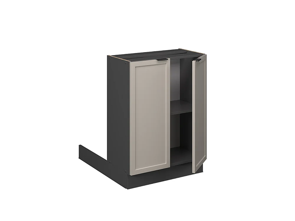 Îlot de cuisine grisbeige 60x70x82 fame-line