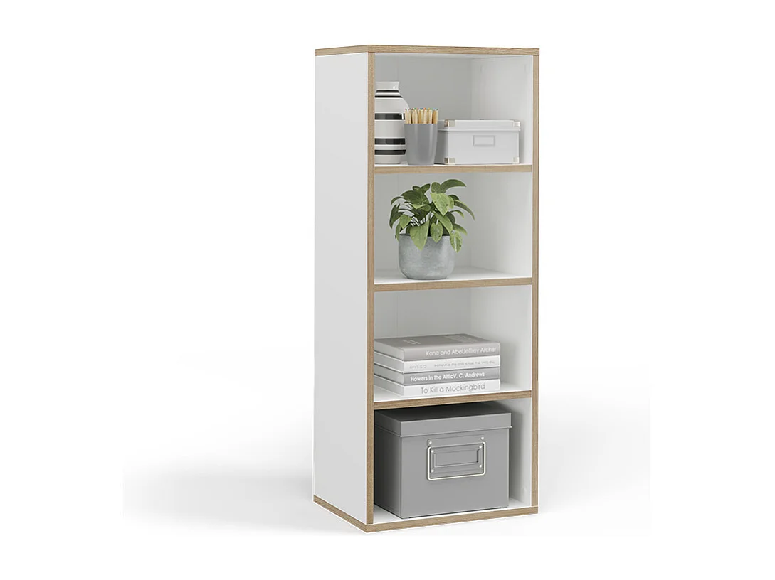 Bücherregal weiß 40x30x100 tetrix