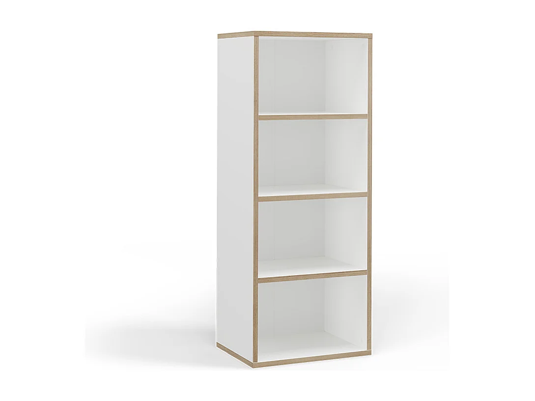 Bibliothèque blanc 40x30x100 tetrix