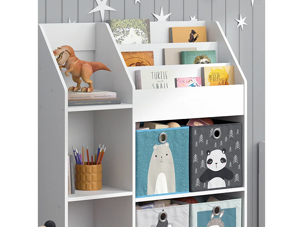 Kinderboekenkast wit 100.4x30.9x114.2 luigi