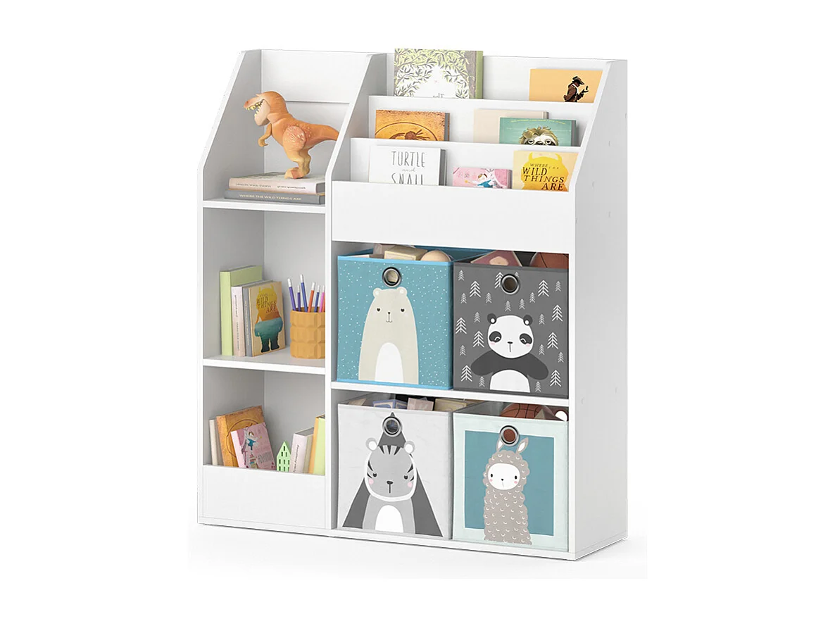 Kinderboekenkast wit 100.4x30.9x114.2 luigi