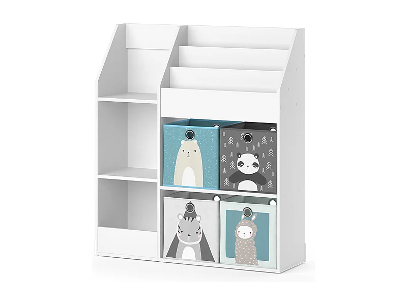 Kinderboekenkast wit 100.4x30.9x114.2 luigi